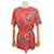 Hermès VESTIDO TÚNICA HERMES ESTAMPADO M 40 EN ALGODÓN ROJO Roja  - vista 1