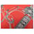 Hermès VESTIDO TÚNICA HERMES ESTAMPADO M 40 EN ALGODÓN ROJO Roja  - vista 4