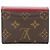 Portafoglio in tela Louis Vuitton Zoe Rosso Bordò - vista 2
