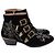 Stivaletti Chloé Susanna con borchie in velluto nero