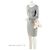 Balenciaga Hourglass Small Top Handle in pelle di vitello embossed croc lucida Marrone Beige - vista 5