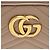 Bolso pequeño GG Marmont de piel matelassé Gucci Castaño Beige - vista 9