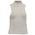 Autre Marque Top sem mangas com gola alta LPA em nylon branco Cru