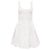 Autre Marque Vestido curto evasê sem mangas The Upside em algodão branco Cru