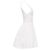 Autre Marque Vestido curto evasê sem mangas The Upside em algodão branco Cru - vista 3