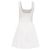 Autre Marque Vestido curto evasê sem mangas The Upside em algodão branco Cru - vista 4