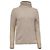 Autre Marque Kaschmir-Rollkragenpullover mit Totenkopf-Motiv in Cream Cashmere Weiß Roh