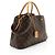Borsa Tote Louis Vuitton Monogram Canvas Montaigne MM Marrone - vista 2