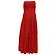 Autre Marque Vestido midi palabra de honor Tove en algodón rojo Roja