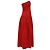 Autre Marque Vestido midi palabra de honor Tove en algodón rojo Roja - vista 3