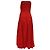 Autre Marque Vestido midi palabra de honor Tove en algodón rojo Roja - vista 4