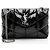 Borsa a spalla LouLou Small in pelle verniciata monogram Saint Laurent Nero