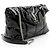 Borsa a spalla LouLou Small in pelle verniciata monogram Saint Laurent Nero - vista 2