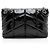 Borsa a spalla LouLou Small in pelle verniciata monogram Saint Laurent Nero - vista 3