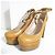 Chloé Chloe Leder-Pumps mit Holzsohle und hohem Absatz Braun - Ansicht 12