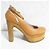 Chloé Chloe Leder-Pumps mit Holzsohle und hohem Absatz Braun - Ansicht 2