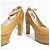 Chloé Chloe Leder-Pumps mit Holzsohle und hohem Absatz Braun - Ansicht 4