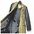 Autre Marque Milly Lamb Leather Sleeve Leopard Wool Coat Black Beige - view 5