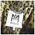 Autre Marque Milly Lamb Leather Sleeve Leopard Wool Coat Black Beige - view 6