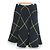Autre Marque Falda de tweed Double Cross 45R Verde - vista 2