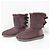 Autre Marque Stivali in pelle di pecora UGG BAILEY BOW Porpora - vista 4