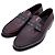 Hermès Loafer aus Leder Burgund Rot