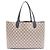 Gucci Borsa Shopper e Borsa a Tracolla Reversibili in PVC con Logo GG Marrone - vista 12