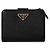 Prada Cartera QHH Saffiano Triangle Logo Black Negro