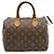 Borsa Louis Vuitton Monogram Speedy 25 Marrone - vista 2