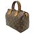 Borsa Louis Vuitton Monogram Speedy 25 Marrone - vista 3