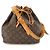 Noe Borsa a tracolla Louis Vuitton Monogram Petit Noé Marrone - vista 2