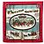 Hermès Hermes Carre 90 Winter Post Coach Scarf Rosso Multicolore