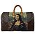 Borsa Louis Vuitton Keepall 50 Mona Lisa Arazzo Personalizzato Marrone Blu Multicolore - vista 2