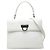 Borsa Salvatore Ferragamo Gancini Argento Bianco