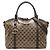 Borsa a mano e a tracolla Gucci in pelle marrone
