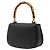 Borsa a mano e a tracolla Gucci Bamboo Nero - vista 2