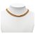 Collar de cadena chapado en oro Chanel Dorado