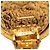 Orecchini rotondi vintage Chanel Coco Mark D'oro - vista 3