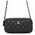 Portafoglio con catena Chanel Nero