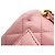 Borsa a tracolla con catena in pelle rosa Chanel - vista 14