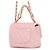 Borsa a tracolla con catena in pelle rosa Chanel - vista 2