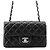 Timeless Borsa a tracolla Chanel Mini Matelassé nera con catena Nero