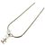 Collana Chanel in perle artificiali oro e bianche Bianco D'oro