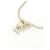 Collana Chanel in perle artificiali oro e bianche Bianco D'oro - vista 4
