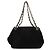 Borsa a tracolla Chanel 19283 in camoscio nero - vista 2