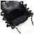 Borsa a tracolla Chanel 19283 in camoscio nero - vista 6