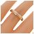 Anello Cartier Ellipse in oro rosa 18K - vista 5