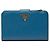 Cartera bi-fold Prada de piel Saffiano azul