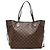 Borsa a tracolla Louis Vuitton Damier Neverfull MM Marrone
