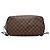 Borsa a tracolla Louis Vuitton Damier Neverfull MM Marrone - vista 3